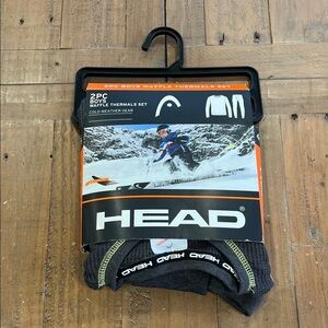 HEAD Boys' Thermal Set 2 piece layering set 4/5 years gray new in package